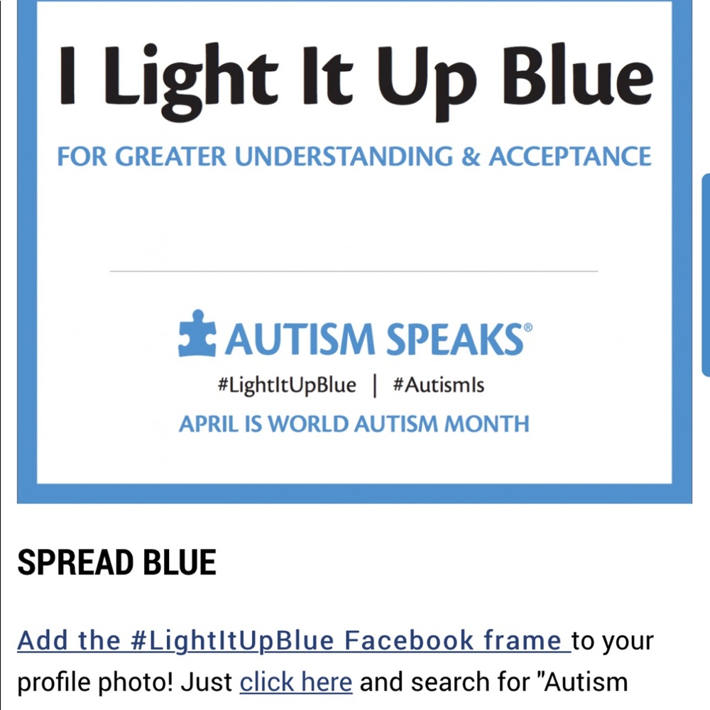 #LightItUpBlue APRIL IS Autism Awareness MONTH!